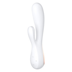 Vibromasseur rabbit blanc connecté Mono Flex Satisfyer - CC5972440020