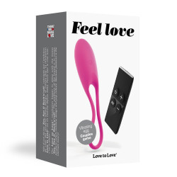 Vibromasseur Feel Love - Oeuf Rose