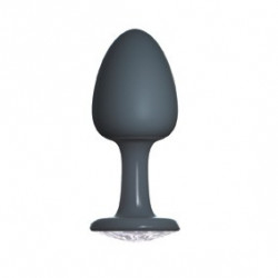 Plug Anal Bijou Geisha Diamond M - Noir   Blanc