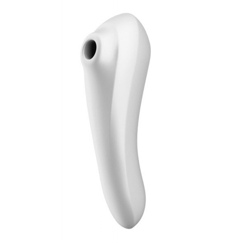 Vibromasseur et stimulateur de clitoris blanc connecté Dual Pleasure Satisfyer - CC5972590201