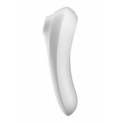 Vibromasseur et stimulateur de clitoris blanc connecté Dual Pleasure Satisfyer - CC5972590201