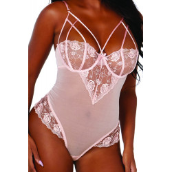 Body rose avec dentelle - DG11814PNK