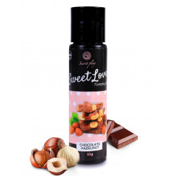 Gel lubrifiant chocolat noisette 100  comestible - SP6737