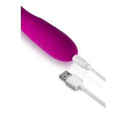 Vibromasseur rabbit Bella rose USB large tête point G 10 programmes - CC531065