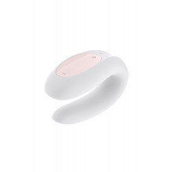 Vibromasseur pour couple connecté blanc Double JOY Satisfyer - CC5972420020