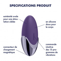 Stimulateur clitoridien USB Purple Pleasure Satisfyer - CC597228