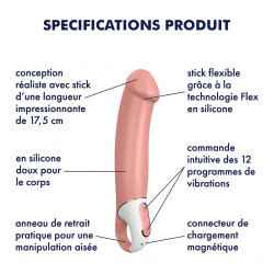 Vibromasseur waterproof en silicone USB Master Satisfyer - CC597174