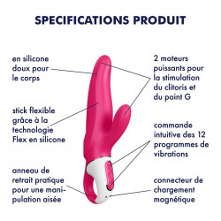 Rabbit en silicone waterproof Mr Rabbit Satisfyer - CC597175