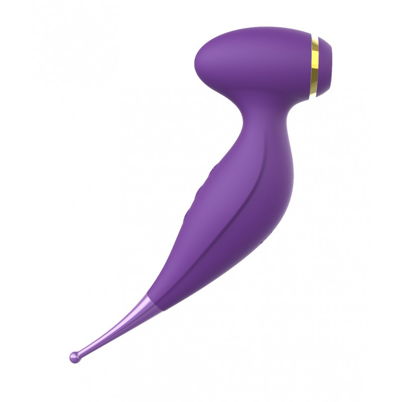 Oiseau du Paradis - Vibromasseur 2 en 1 avec succion et stimulateur violet - CR-820PUR