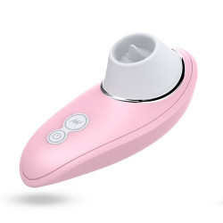 Vibromasseur rose à langue vibrante pour cunnilingus - BOZ-005PNK