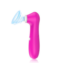 Vibromasseur succion Fuschia avec embout silicone - BOZ-030FUS