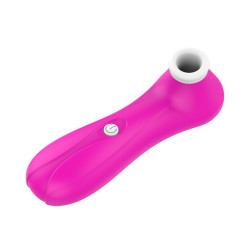 Vibromasseur succion Fuschia avec embout silicone - BOZ-030FUS