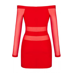 V-9299 Robe - Rouge