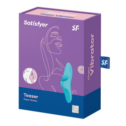 Stimulateur polyvalent bleu à insérer sur le doigt USB Teaser Satisfyer - CC597723