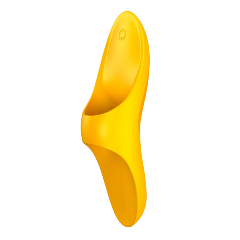 Stimulateur polyvalent jaune à insérer sur le doigt USB Teaser Satisfyer - CC597724