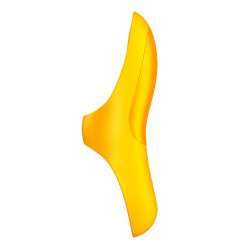 Stimulateur polyvalent jaune à insérer sur le doigt USB Teaser Satisfyer - CC597724