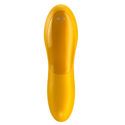 Stimulateur polyvalent jaune à insérer sur le doigt USB Teaser Satisfyer - CC597724