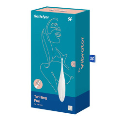 Stimulateur polyvalent pour zone ciblé blanc USB  Twirling Fun Satisfyer - CC597725