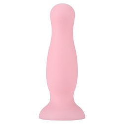 Plug anal ventouse rose pastel taille S - A-001-S-PNK