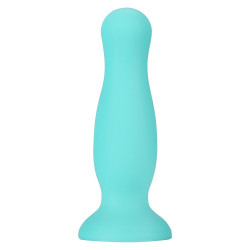 Plug anal ventouse vert pastel taille M - A-001-M-GRN