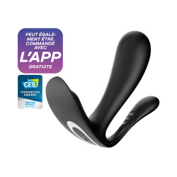 3 en 1 Vibromasseurs et stimulateur clitoridien noir connecté Top Secret   Satisfyer - CC597754