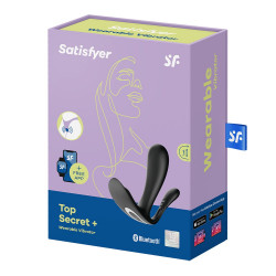 3 en 1 Vibromasseurs et stimulateur clitoridien noir connecté Top Secret   Satisfyer - CC597754