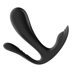 3 en 1 Vibromasseurs et stimulateur clitoridien noir connecté Top Secret   Satisfyer - CC597754