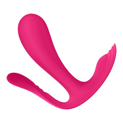 3 en 1 Vibromasseurs et stimulateur clitoridien rose connecté Top Secret   Satisfyer - CC597755