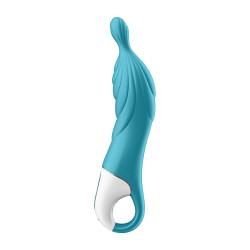 Vibromasseur rainuré Point A couleur turquoise A-Mazing 2 Satisfyer - CC597767