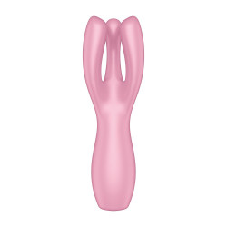 Vibromasseur point G avec stimulateur de clitoris USB rose Threesome 3 Satisfyer - CC597778