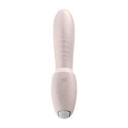 Vibromasseur point G avec stimulateur clitoris connecté USB rose Sunray Satisfyer - CC597781