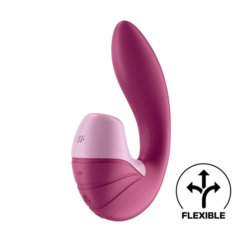 Vibromasseur point G avec stimulateur clitoris USB rose Supernova Satisfyer - CC597780