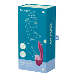 Vibromasseur point G avec stimulateur clitoris USB rose Supernova Satisfyer - CC597780