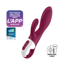 Rabbit chauffant connecté USB rouge Heated Affair Satisfyer - CC597783