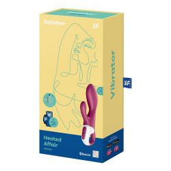 Rabbit chauffant connecté USB rouge Heated Affair Satisfyer - CC597783