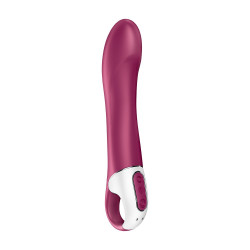 Vibromasseur chauffant connecté USB rouge Big Heat Satisfyer - CC597784