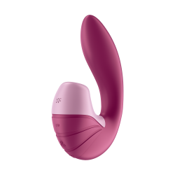 2 en 1 Vibromasseur point G avec stimulateur clitoris USB fushia Supernova Satisfyer - CC597785