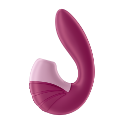 2 en 1 Vibromasseur point G avec stimulateur clitoris USB fushia Supernova Satisfyer - CC597785