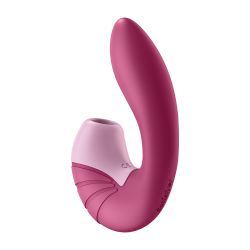 2 en 1 Vibromasseur point G avec stimulateur clitoris USB fushia Supernova Satisfyer - CC597785