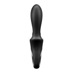 Vibromasseur rabbit noir USB  chauffant et connecté Heat Climax   Satisfyer - CC597791