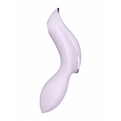 2 en 1 Vibromasseur et stimulateur de clitoris USB violet Curvy Trinity 2 Satisfyer - CC597788