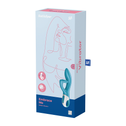 Vibromasseur rabbit bleu USB Embrace Me Satisfyer - CC597792