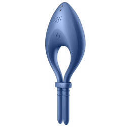 Cockring vibrant connecté USB bleu Bullseye Satisfyer - CC597798