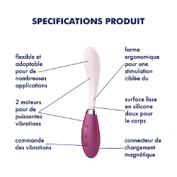 Vibromasseur G-spot flexible USB G-Spot Flex 3 Satisfyer - CC597806